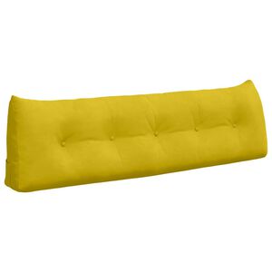 vidaXL Cuscino per Schiena Giallo 160 x 24 x 50 cm Velluto