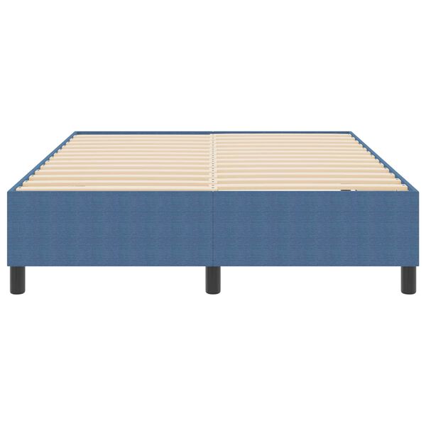 vidaXL Struttura letto piattaforma Blu 140 x 200 cm Tessuto