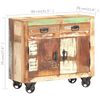 vidaXL Credenza 80x30x70 cm in Legno Massello di Recupero