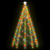 vidaXL Rete di Luce per Albero di Natale 300 LED Multicolori 300 cm