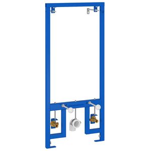 vidaXL Supporto da parete per bagno Blu 50 x 3 x 112 cm