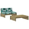vidaXL Set Divani da Giardino 2pz con Cuscini Legno Impregnato di Pino