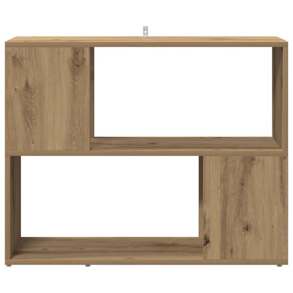vidaXL Libreria/Divisorio Rovere Artigianale 80x24x63 cm