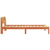 vidaXL Struttura del letto Marrone cerato 75 x 190 cm Pino massello