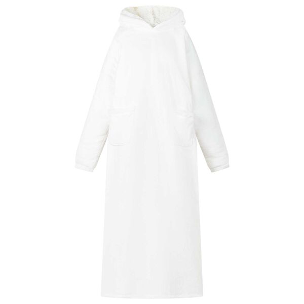 vidaXL Felpa coperta Bianco 150 x 87 cm Pile e Flanella