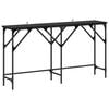 vidaXL Tavolo consolle Rovere Nero 140 x 29 x 75 cm