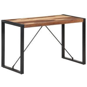 vidaXL Tavolo da Pranzo 120x60x75 cm in Legno Massello