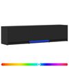 vidaXL Mobile TV con LED 165 x 34 x 40 cm Nero Legno ingegnerizzato