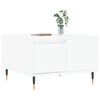vidaXL Tavolino da Salotto Bianco 55x55x36,5 cm in Legno Multistrato