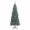 vidaXL Albero di Natale artificiale con 300 LED Verde 180 cm