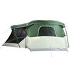 vidaXL Tenda da Campeggio con Portico per 4 Persone Verde Impermeabile
