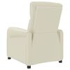 vidaXL Poltrona Massaggiante Crema in Similpelle