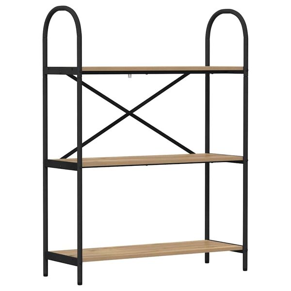 vidaXL Libreria Rovere artigianale 80 x 30 x 109 cm Legno multistrato