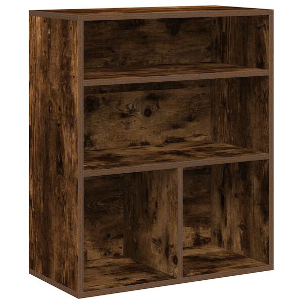 vidaXL Libreria Rovere Fumo 60x30x71,5 cm in Legno Multistrato