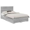 vidaXL Struttura del letto Sonoma grigio 120 x 190 cm