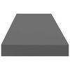 vidaXL Scaffali a Parete 4 pz Grigio Lucido 90x23,5x3,8 cm in MDF