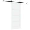 vidaXL Porta scorrevole Bianco 83 x 202 cm Pino massello