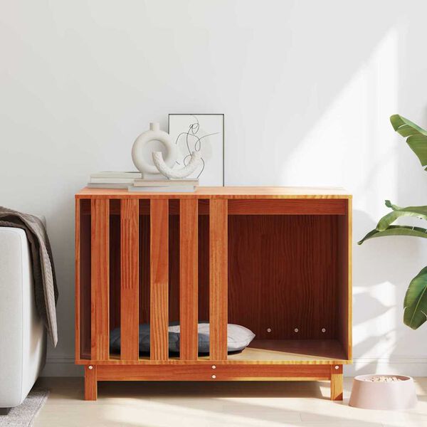 vidaXL Cuccia per cani Marrone cerato 90 x 60 x 67 cm Pino massello