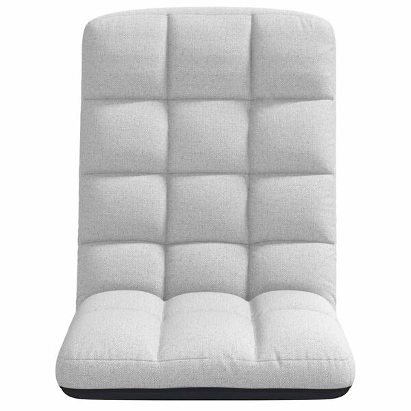 vidaXL Sedia da Terra Pieghevole Grigio Nuvola 71x51x62 cm in Tessuto