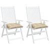 vidaXL Cuscini per Sedia 2 pz Beige 40x40x7 cm in Tessuto Oxford