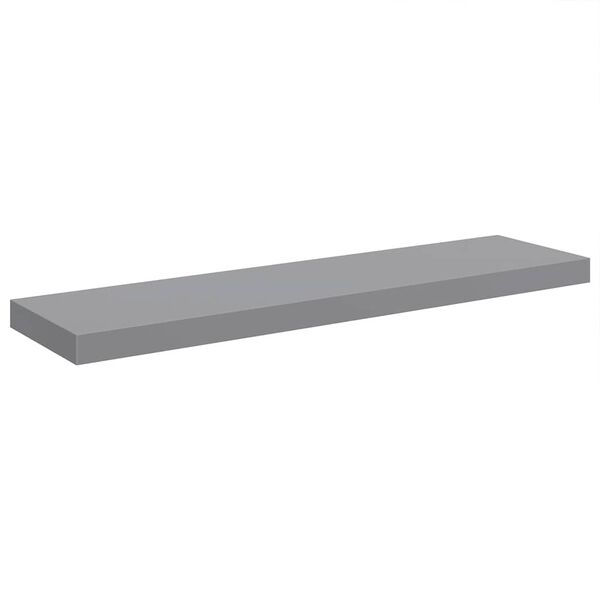 vidaXL Scaffale a Parete Grigio 90x23,5x3,8 cm in MDF