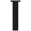 vidaXL Gambe per Tavolino da Caff&egrave; 4 pz Nere 42 cm Acciaio