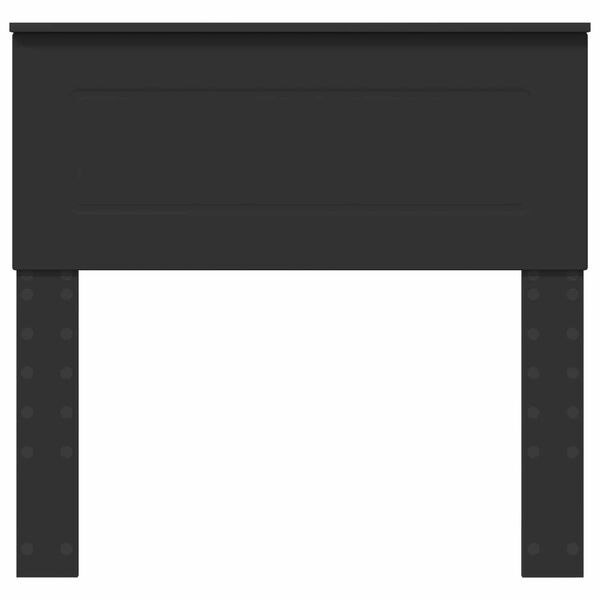 vidaXL Testiera Rovere Nero 90 cm Legno multistrato