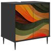 vidaXL Mobile da Bagno BONN Rovere Nero 60 x 40 x 61 cm