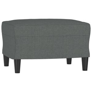 vidaXL Poggiapiedi Grigio Scuro 60x50x41 cm in Tessuto