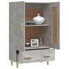 vidaXL Credenza Grigio Cemento 70x31x115 cm in Legno Multistrato