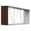 vidaXL Capannone da Giardino in Acciaio Zincato 330x84x152cm Marrone