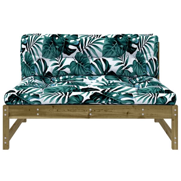 vidaXL Divano Centrale 120x80 cm in Legno Impregnato di Pino