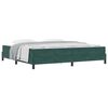 vidaXL Letto a molle con materasso Verde Scuro 200 x 210 cm Tessuto