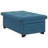 vidaXL Divano letto Blu 194 x 67 x 82 cm Velluto