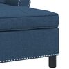 vidaXL Chaise Lounge con cuscino Blu 91 x 157 x 91 cm Tessuto