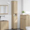 vidaXL Mobile da Bagno con porta Rovere Sonoma 30,5 x 30 x 195 cm