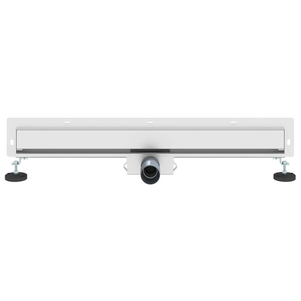 vidaXL Scarico Doccia da Parete Argento 70 cm Acciaio Inox 304