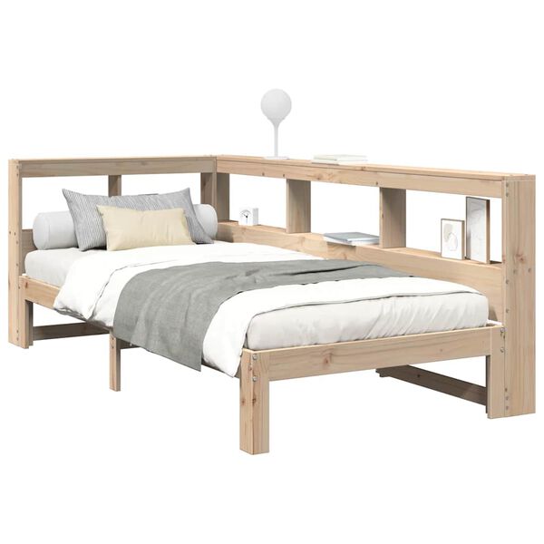 vidaXL Letto Libreria senza Materasso 90x200 cm Legno Massello Pino