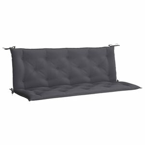 vidaXL Cuscini Panca Giardino 2pz Antracite 150x50x7cm Tessuto Oxford
