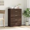 vidaXL Credenza Rovere Marrone 60x31x84 cm in Legno Multistrato