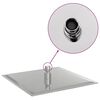 vidaXL Testa Doccia a Pioggia in Acciaio Inox 304 25x25 cm Quadrata