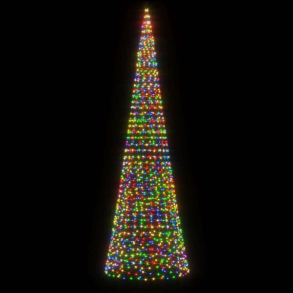 vidaXL Albero di Natale a LED 1534 LED Colorato 500 cm
