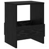 vidaXL Scaffale per riviste 2 pcs Rovere Nero 35 x 30 x 45 cm