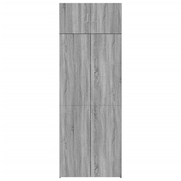 vidaXL Armadietto Grigio Sonoma 80x42,5x225 cm in Truciolato