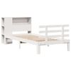 vidaXL Letto Libreria senza Materasso Bianco 100x200 cm Legno di Pino
