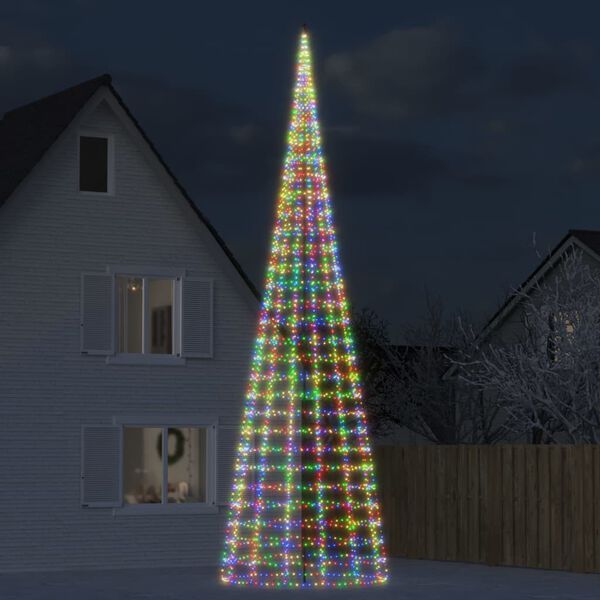 vidaXL Albero di Natale a LED 3000 LED Colorati 800 cm