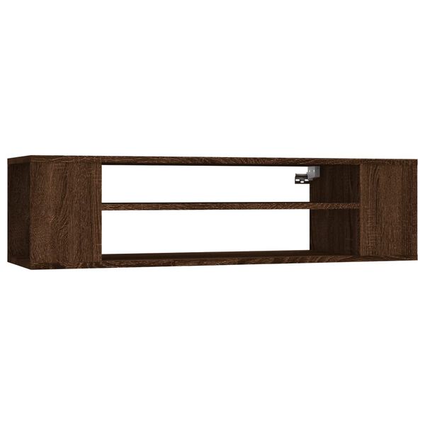 vidaXL Pensile Porta TV Rovere Marrone 100x30x26,5cm Legno Multistrato