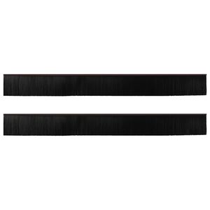 vidaXL Spazzole per porte autoadesive 2 pcs Marrone 100 cm