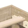 vidaXL Struttura del letto 2 pcs Sonoma 152 x 203 cm Legno multistrato