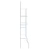 vidaXL Scaffale da Bagno Bianco 60x33x174 cm